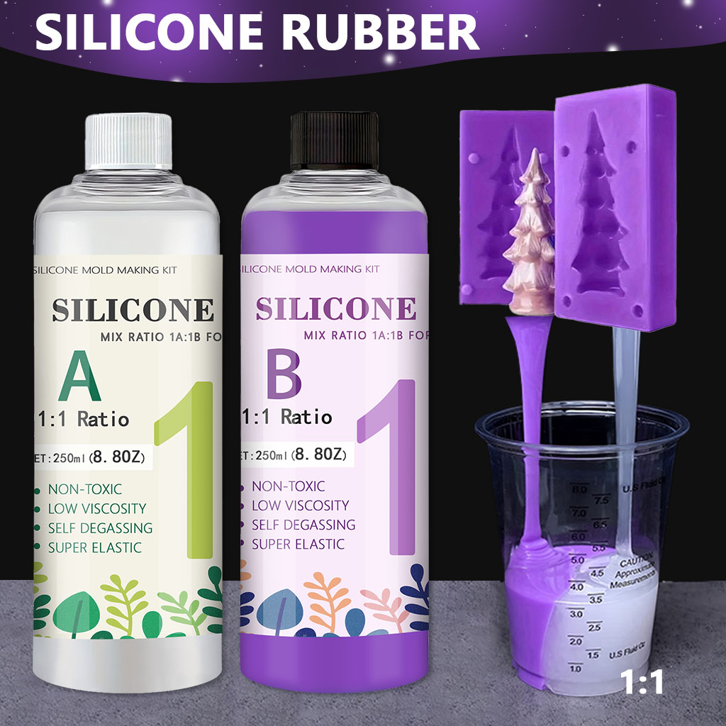 Soap Making Ingredients - Gomma Siliconica Liquida Viola da 500g,