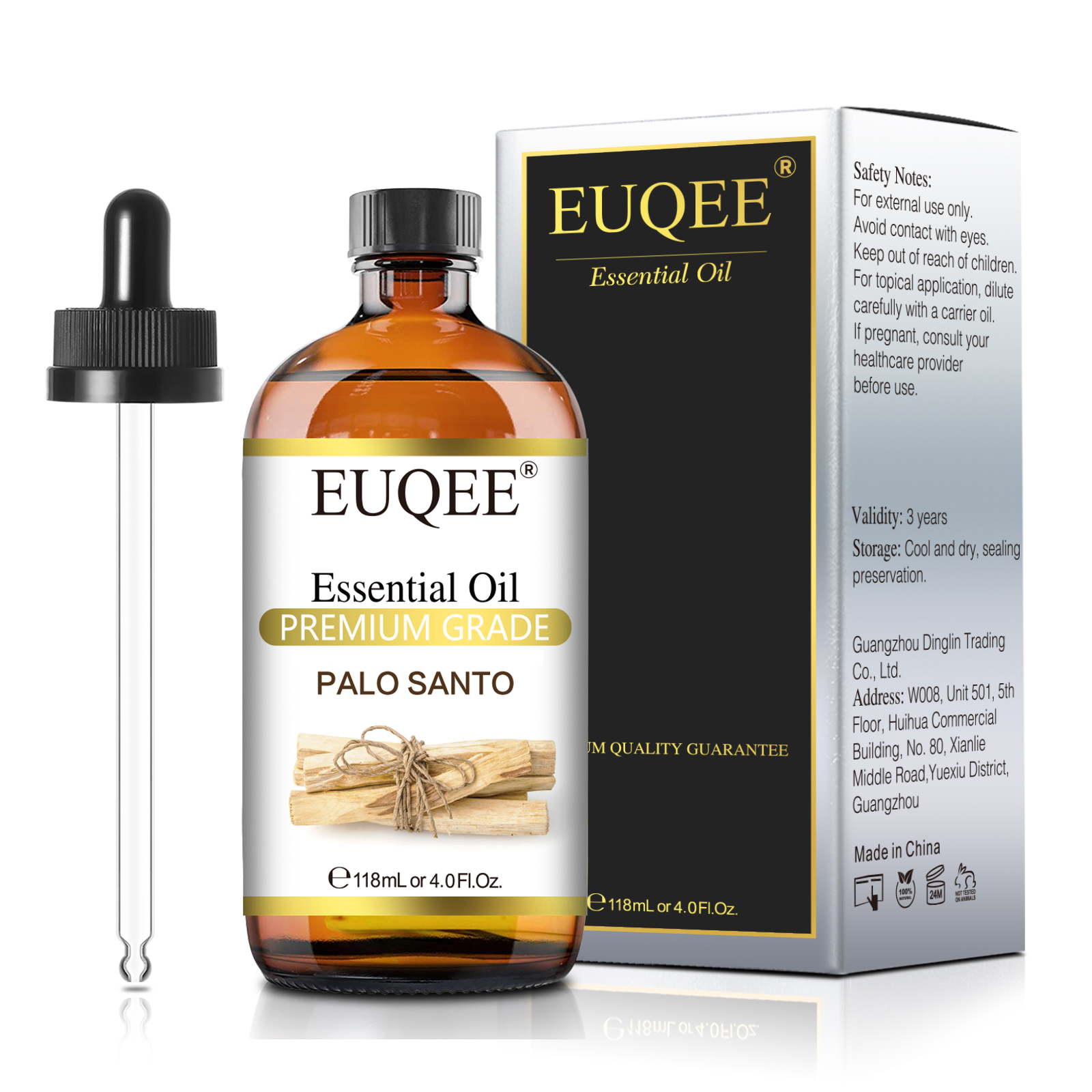 Soap Making Ingredients - EUQEE 118ml Olio Essenziale Palo Santo