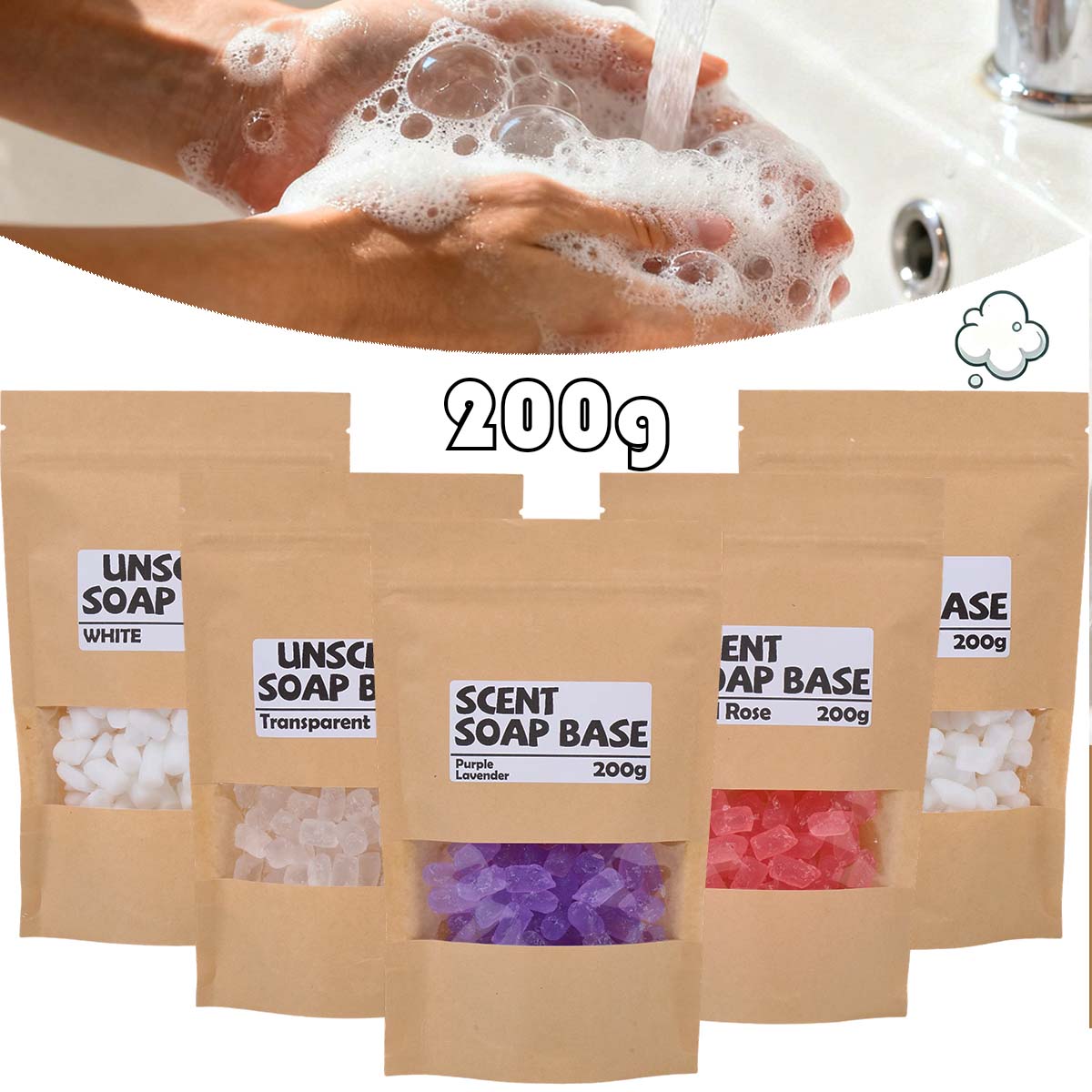 200g Base di sapone profumato  - Soap Making Material Wholesale recensione e prezzo